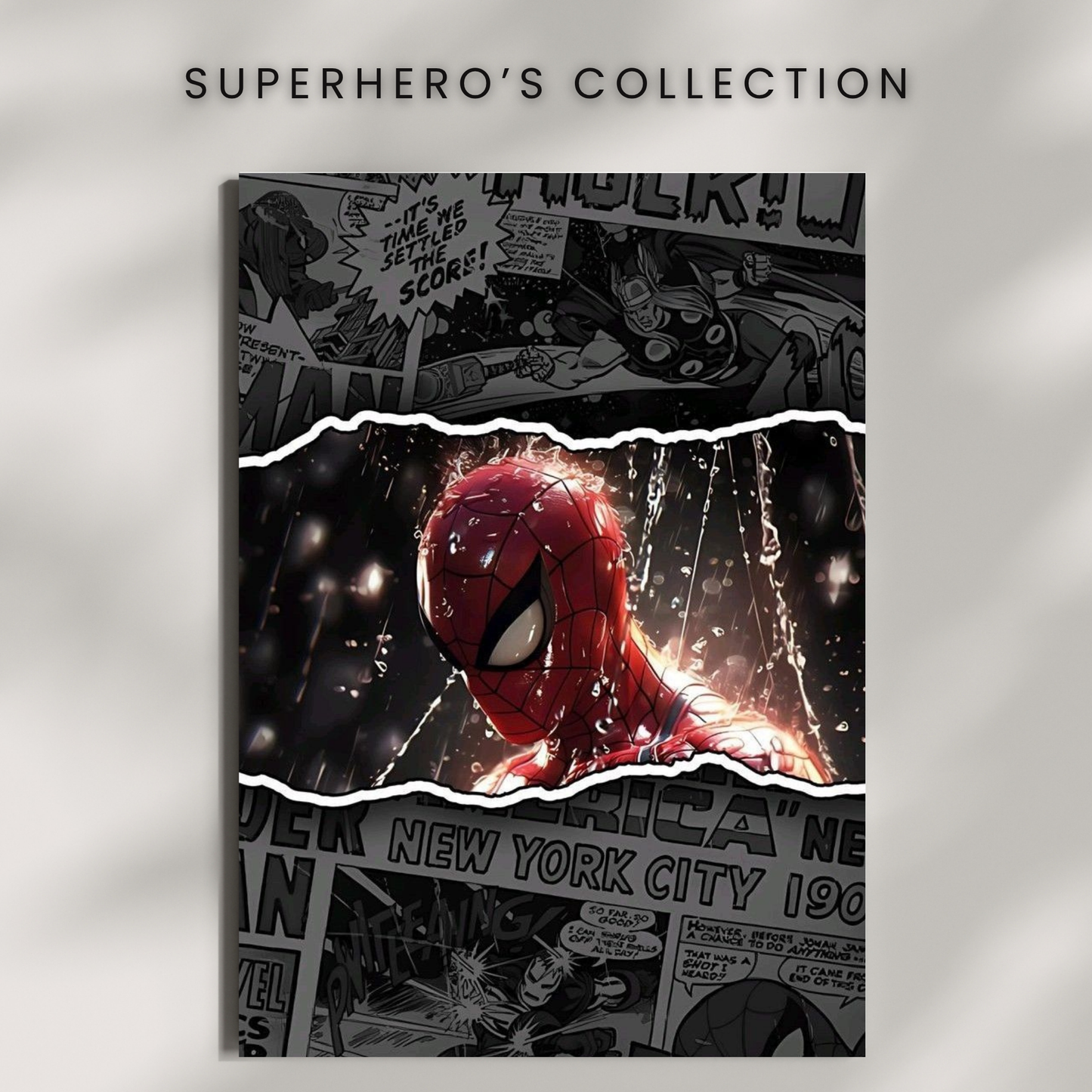 Spiderman Tearup Poster | (MCU / Marvel Comics) | SUPERHERO'S COLLECTION