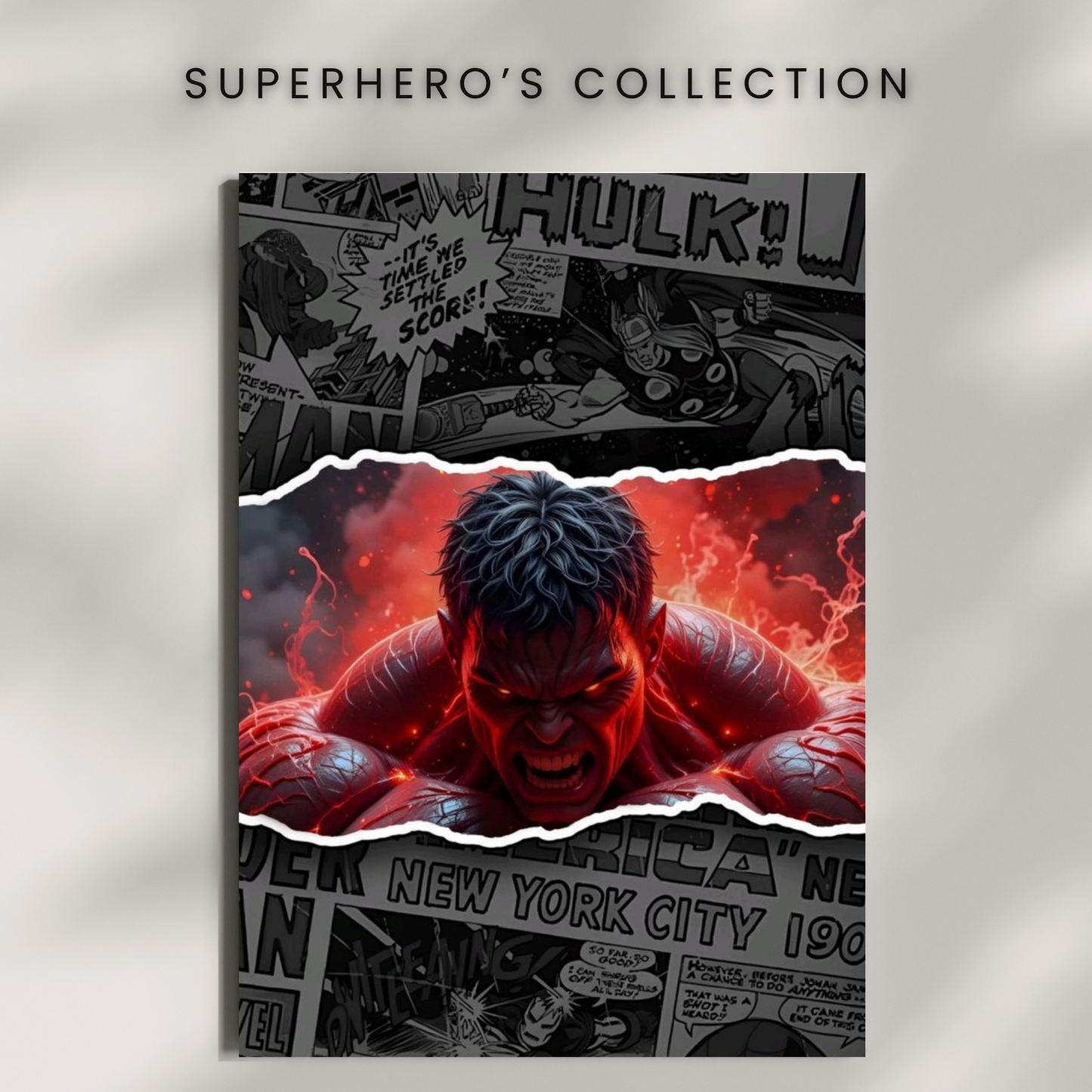 Hulk Tearup Poster | (MCU / Marvel Comics) | SUPERHERO'S COLLECTION