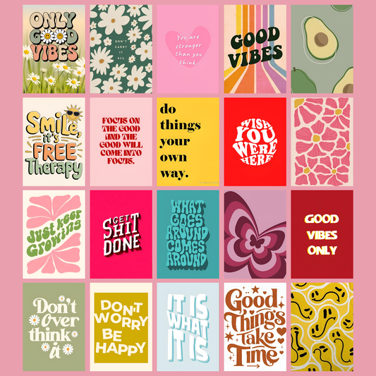Girly Poster Set 2 (Pack Of 20)