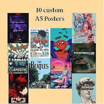 Pack of 10 Custom A5 Posters